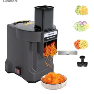 Multifunctional Vegetable Chopper, 100W Commercial Food Processor with 3 Stainless Steel Blades,